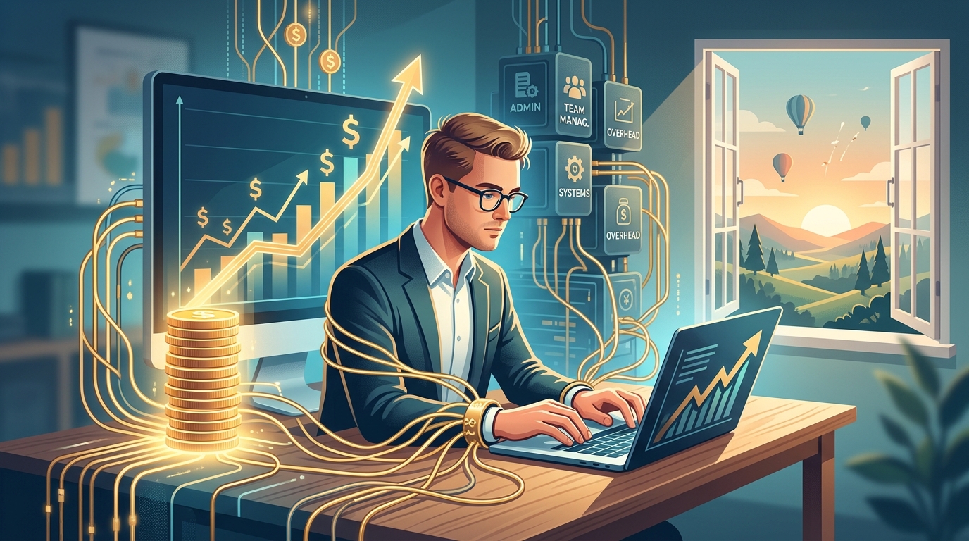 A armadilha silenciosa: por que faturar mais aumenta dependência em vez de liberdade