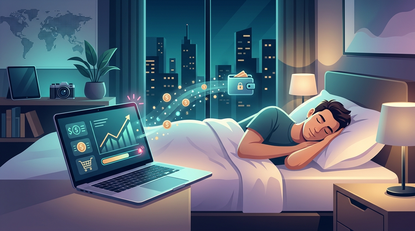 Ativo digital: o que realmente coloca dinheiro na conta enquanto você dorme