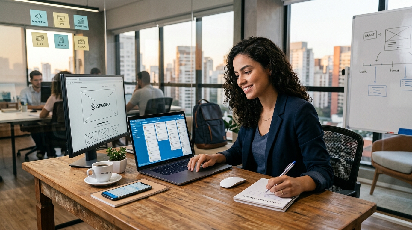 Como construir a estrutura antes de dar o salto, sem largar tudo amanhã