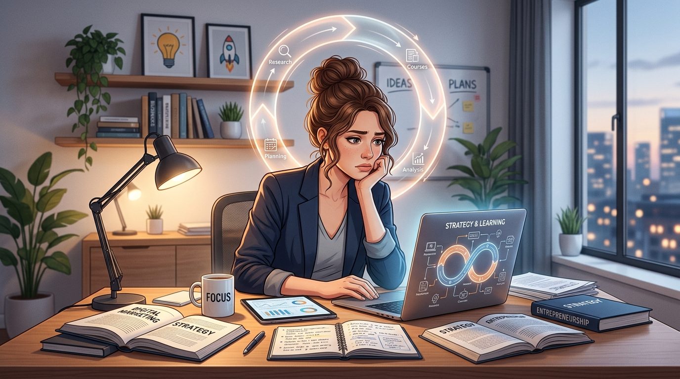 O loop invisível: quando estudar vira desculpa para não agir