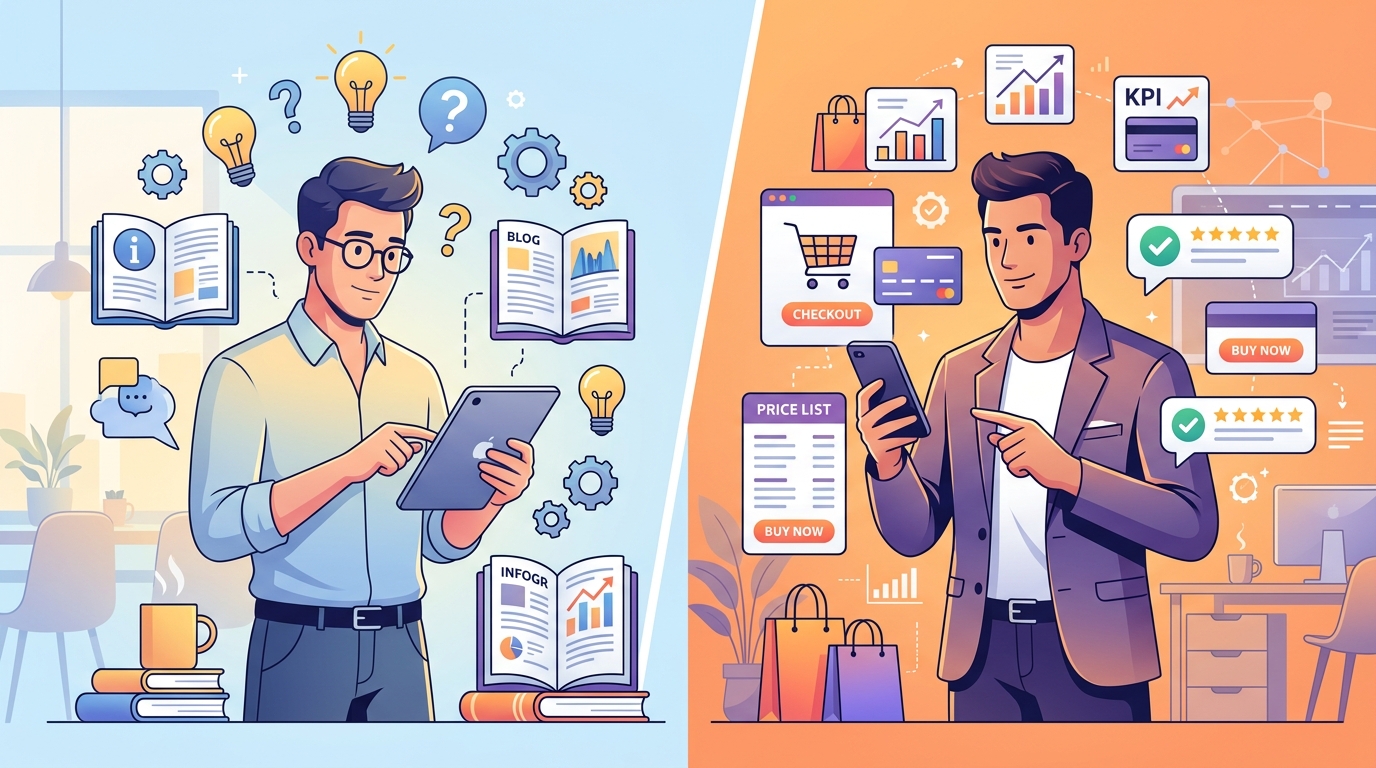 O Tipo Que Parece Educativo Mas Só Atrai Curioso, e o Que Atrai Quem Já Quer Comprar