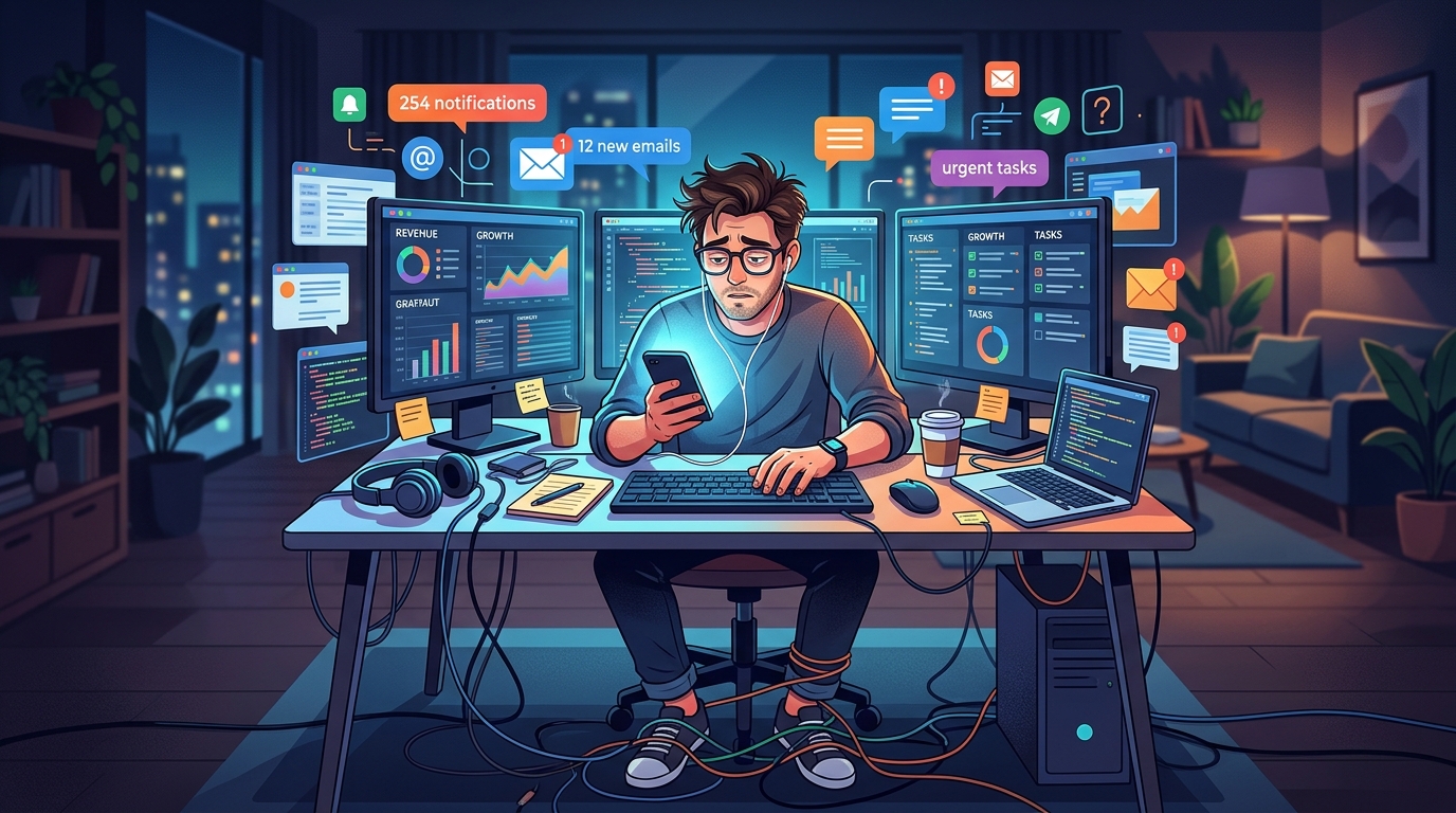 Por que empreendedores são os piores em desligar do trabalho