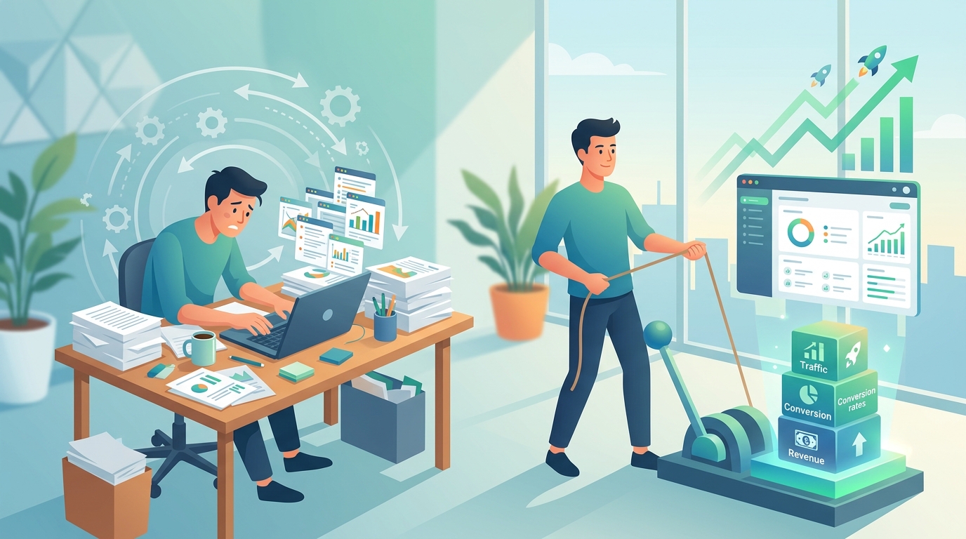 Tarefa vs. Alavanca: A Diferença Que Separa Quem Cresce de Quem Rodopia