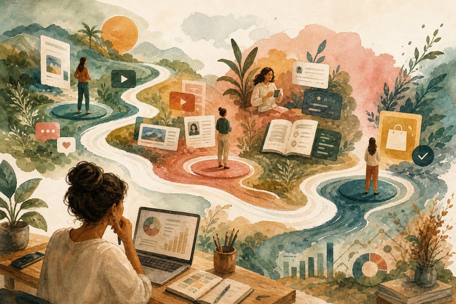 Como a jornada do cliente define qual tipo de conteúdo publicar