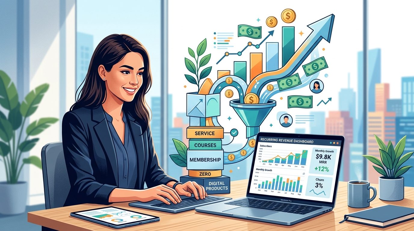 Como Estruturar Renda Recorrente Digital Mesmo Saindo do Zero