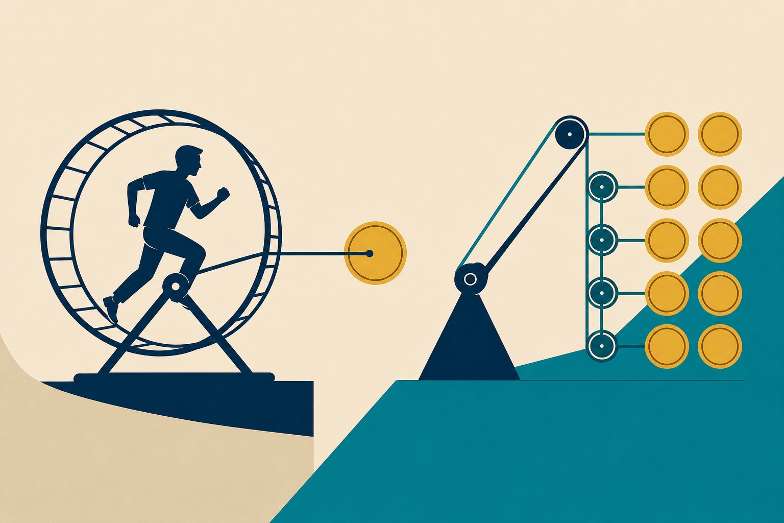 O Fator Multiplicador de Renda (e Por Que Troca de Tempo Por Dinheiro Nunca Escala)