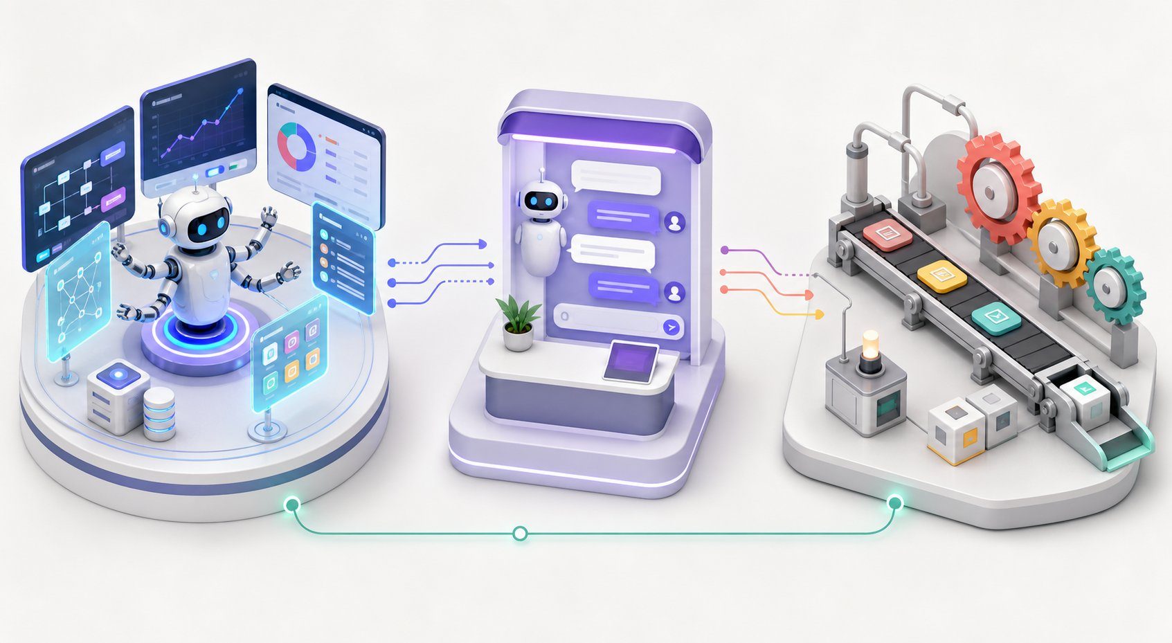 Agente de IA x Chatbot x Automação: Qual é a Diferença