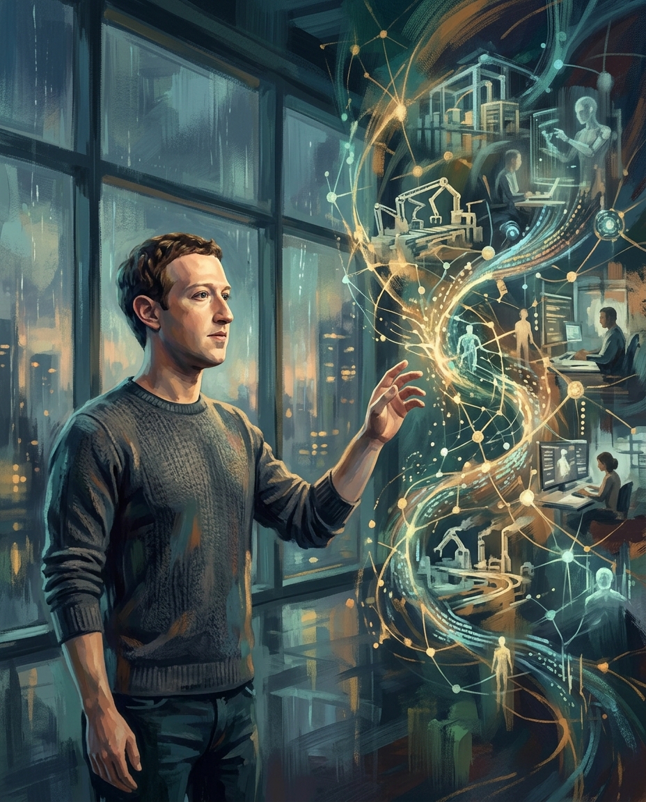 Zuckerberg revela o futuro do trabalho na era da IA